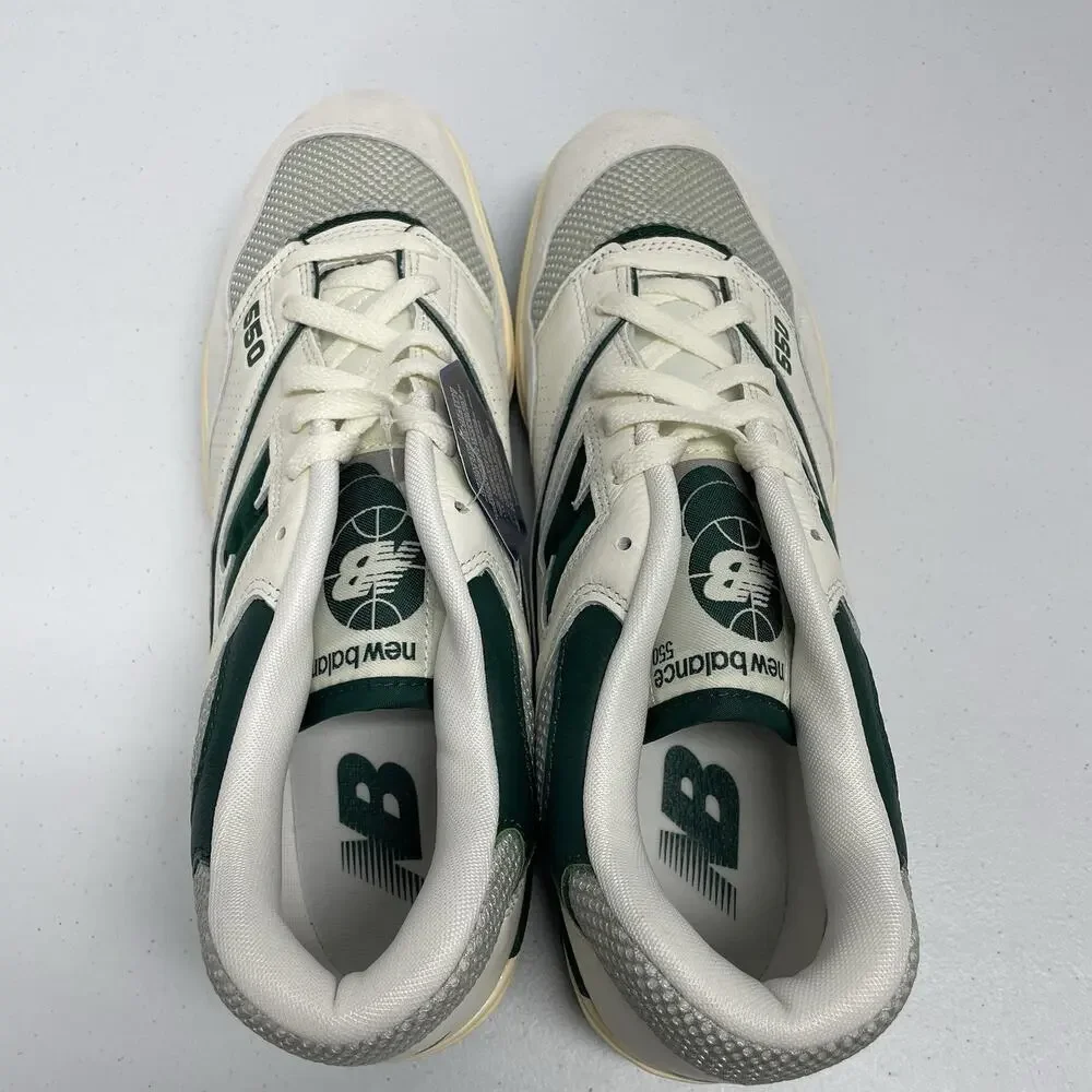 New Balance 550 Sea Salt Pack - Marsh Green BB550CPE Size 11 White Low Top Shoe